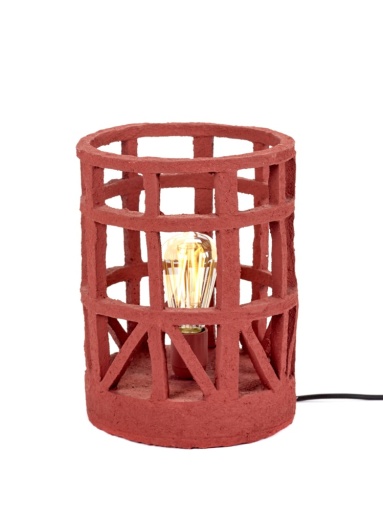 [SER-B7218324] FLOORLAMP S RED EARTH