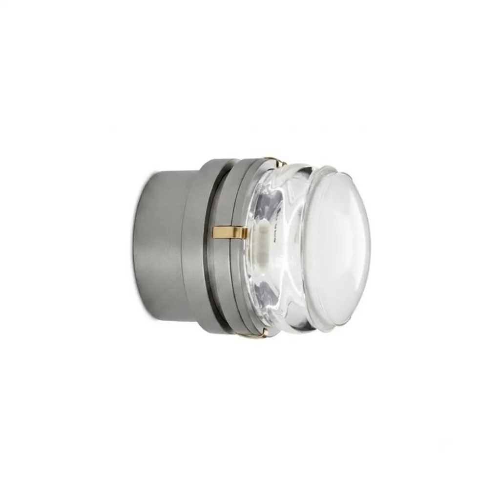 FRESNEL - OUTSIDE LAMP - 1X40W E14 IP44 - 10DIAM - GREY