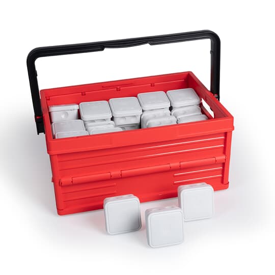 Flex-o-Box 25mm² 60st in rode draagmand