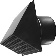 Flexalen HRV 200/170 - Muurkap zwart - RAL 9005
