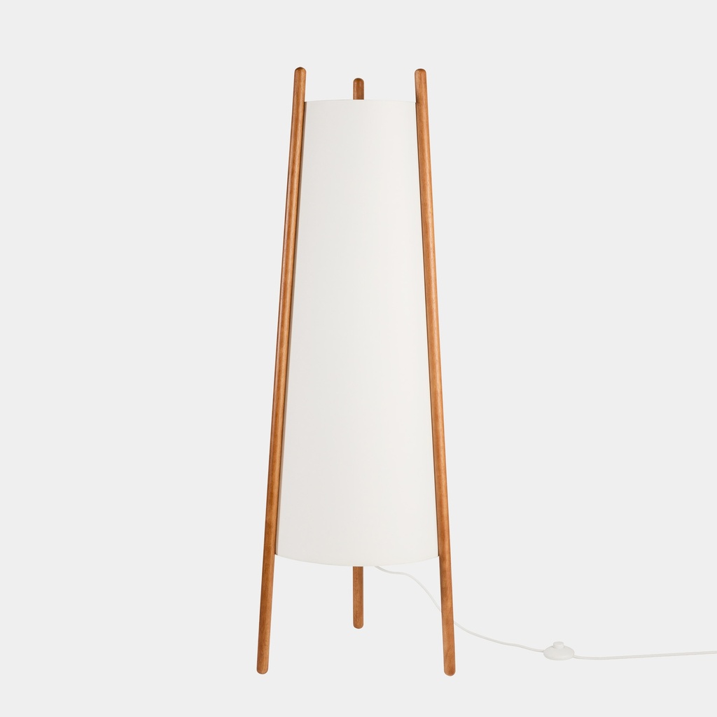 [LC4-25-8106-14-14] Floor lamp Woody E27 30W White 476lm