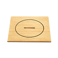 Floor outlet - FR/BE - Bronze Stainless Steel Brushed