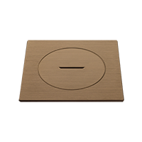 Floor outlet - FR/BE - Brushed Brass