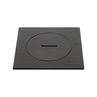 [LIT-AR7161303] Floor outlet - FR/BE - Gunpowder Black Stainless Steel Brushed