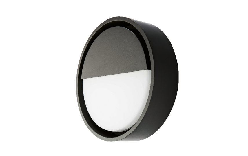 Frame Round Wall zwart 3000K Fase afsnijding