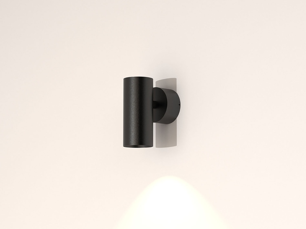 [TAL-484826] Funnel Wall Single Beam 230V 2700K Mains Dimmable Textured Black