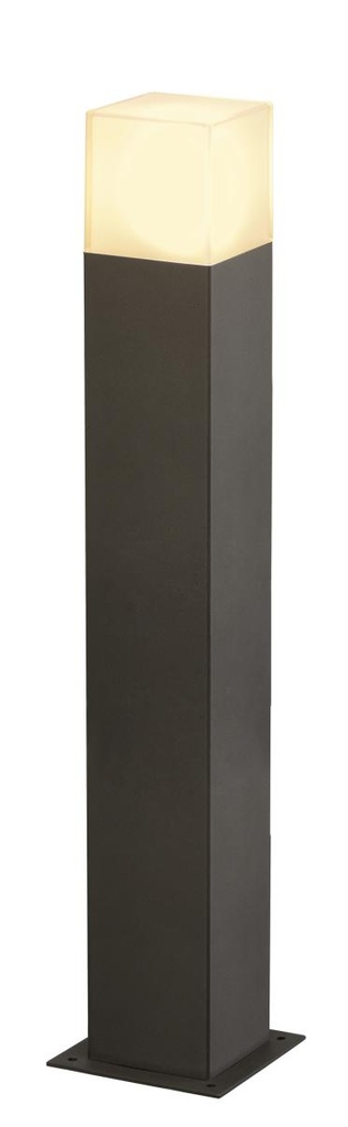 GRAFIT 60, outdoor staanlamp, TC-DSE, IP44, antraciet, energiespaarlamp, L/B/H 12/12/60 cm, max. 11W