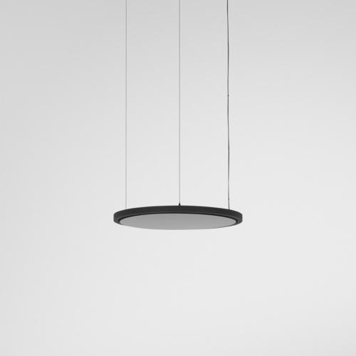 Geometry Suspended Adjustable 672 1x LED 3000K DE Black Structure - Black Chrome