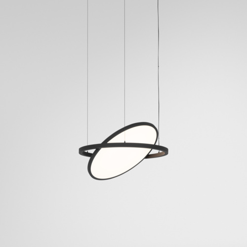 Geometry Suspended Adjustable 672 1x LED 3000K DE Black Structure - Black Structure