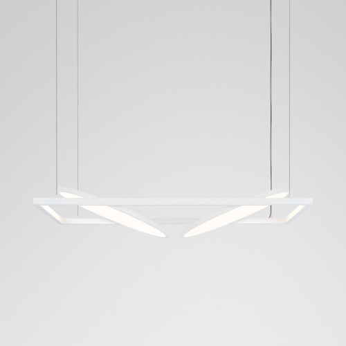 Geometry Suspended Adjustable 672x1288 2x LED 3000K DE White Structure - White Structure