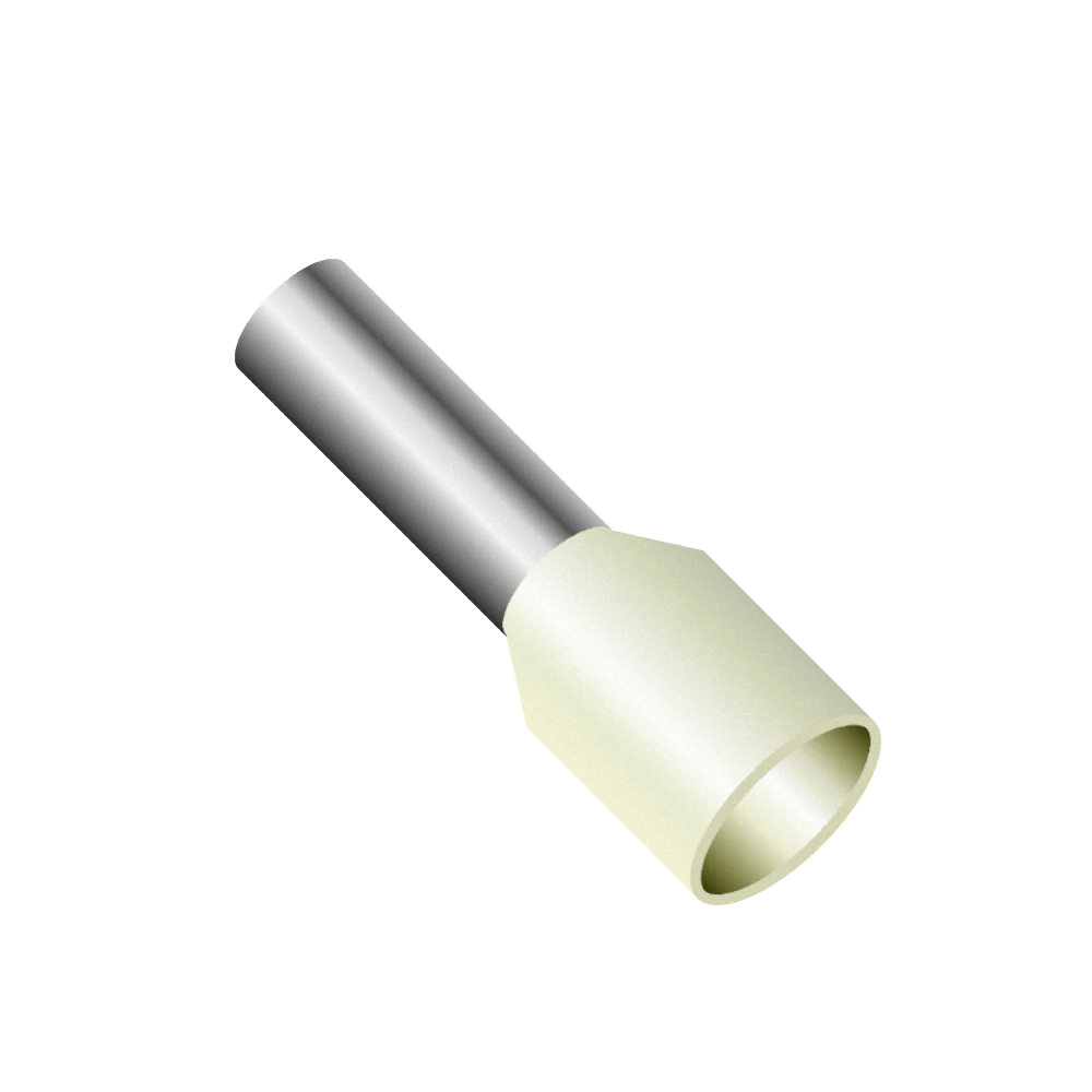 [SDT-WGH10-21] Geïsol. adereindhuls ivoor 10mm² l.21