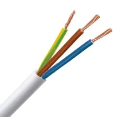 [VTMB3G2,5 Wit - Stuk] H05 VV-F (VTMB) 3G2.5  Wit / meter