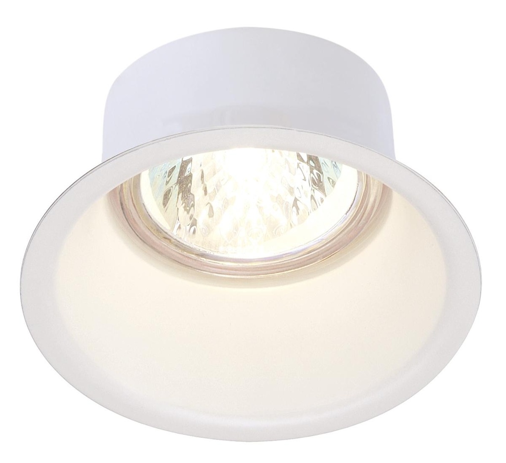 [SLV-112911] HORN 1, inbouwarmatuur, QPAR51, eenvlammig, rond, matwit, max. 50W, incl. clipveren