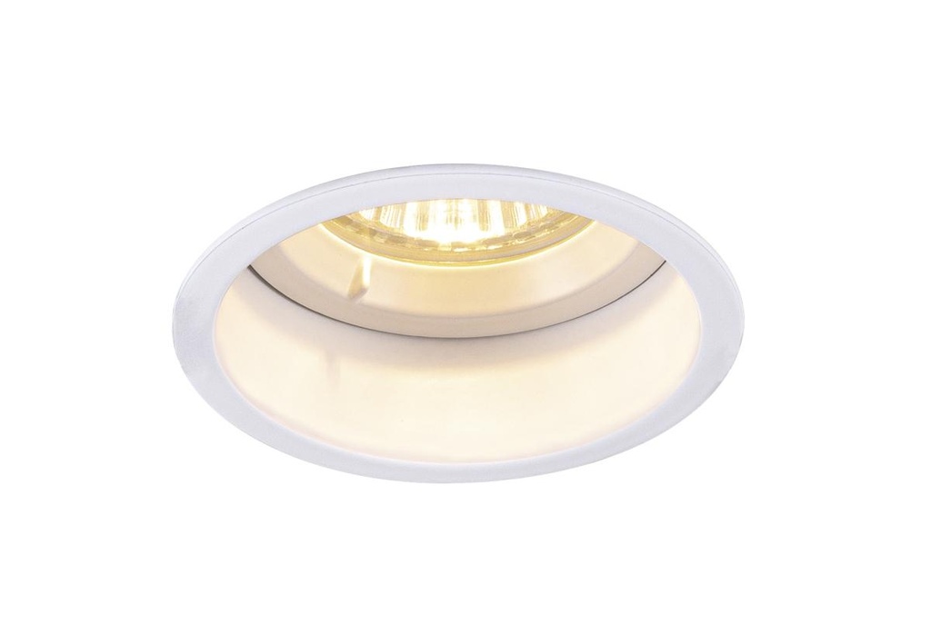 HORN GU10, plafondinbouwarmatuur wit 25W blower door getest