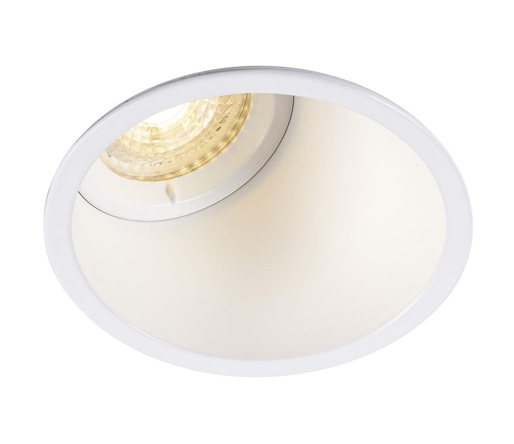 HORN-A, inbouwarmatuur, QPAR51, rond, matwit, max. 50W, incl. clipveren