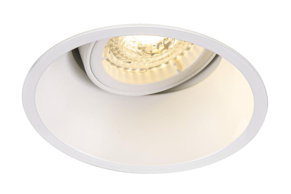 HORN-T, inbouwarmatuur, QPAR51, rond, matwit, richtbaar, max. 50W, incl. clipveren