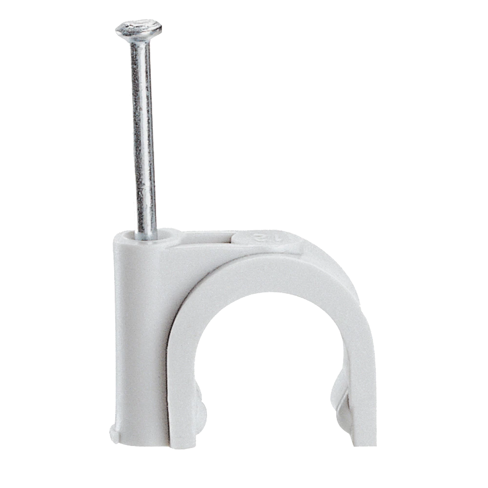[LEG-031532] Hechtklem FIXFOR ronde kabel diam.16mm -grijs- spijker 40mm