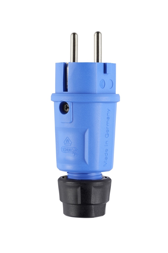 Hightech stekker, Elamide, blauw, IP54