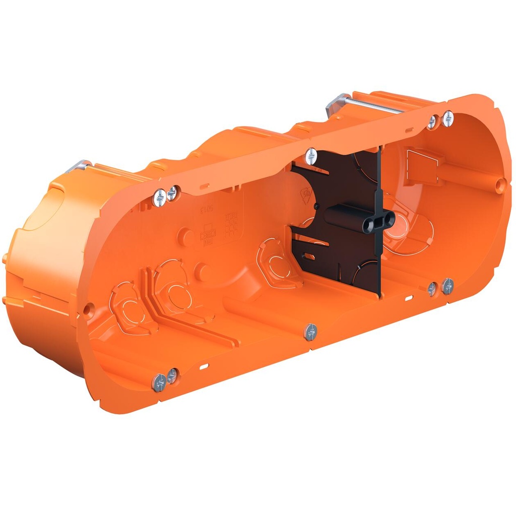 [HLI-5013] Hollewand, O-range®, 3-V, H 47 mm voor buis M16-M25, met tussenschot met schroeven, Ø 68/67 mm