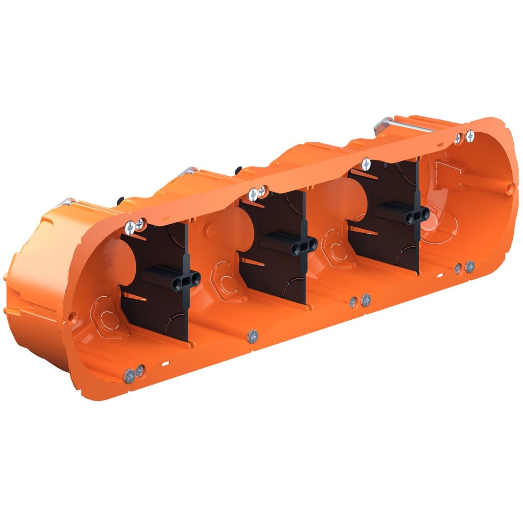 Hollewand, O-range®, 4-V, H 47 mm voor buis M16-M25, met tussenschot met schroeven, Ø 68/67 mm