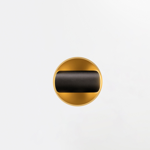 Hollow Recessed Trimless Adjustable 115 1x LED 2700K Medium DE Black Structure - Gold Matt
