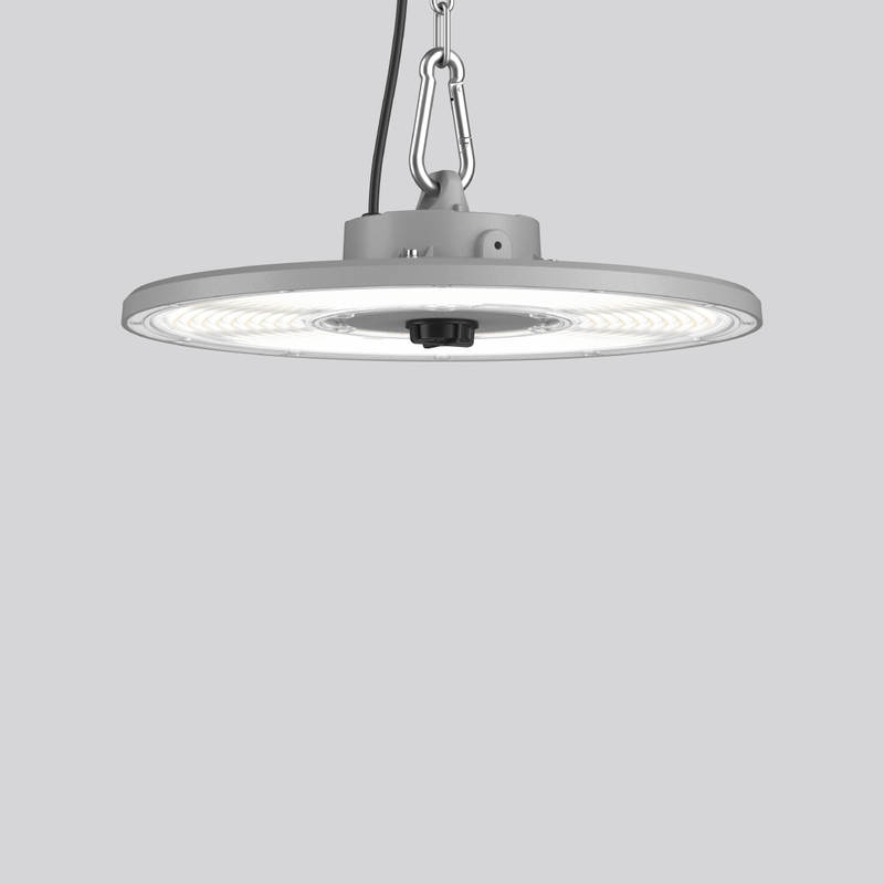 [RZB-921725.009] INDUSTRIAL HALL, 120W-223 W, 22000-38000 lm, 840, zwart, on/off Klokarmaturen, D 380 H 110, 87°