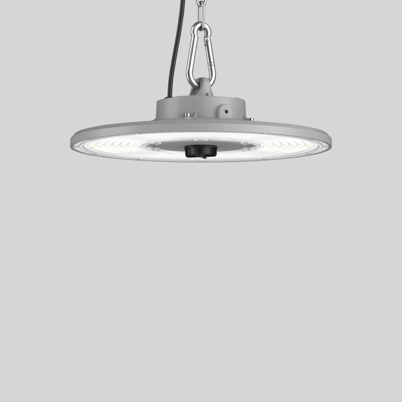INDUSTRIAL HALL, 77...150 W, 13300...25500 lm, 840, silver, on/off Highbay luminaires, D 340 H 110,