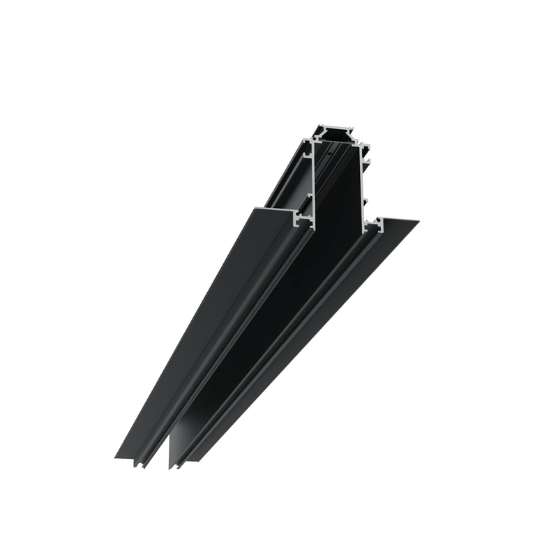 [FLO-06.1642.14] INITIAL PROFILE 3M BLACK RUNNING MAGNET RECESSED
