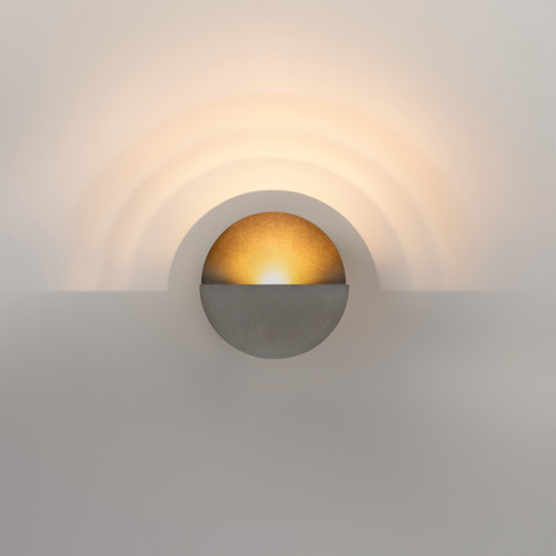 Impulse Round Wall 1x LED 2700K Trailing Edge DI Cast Grey Matt