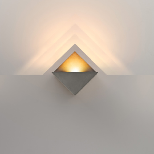 [MDL-13770804] Impulse Square Wall 1x LED 2700K Trailing Edge DI Cast Grey Matt