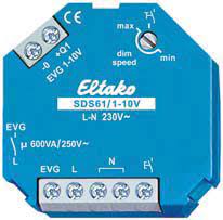 [ELT-SDS61/1-10V] Inbouwstuurdimmer 1..10V voorEVG 1NO 600VA