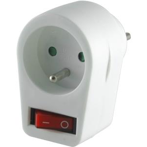 [ELI-38372] Inplugbare stekker met enkelpolige schak elaar en lamp - 2P+A 16A - 3680W max.