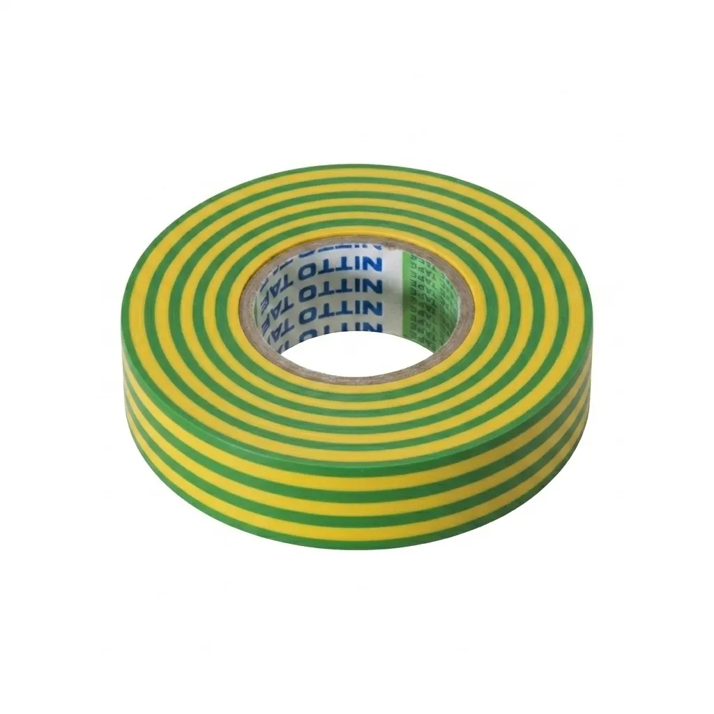[SDT-TAPE19-45] Isolatiekleefband PVC 19mm x 20m groen/geel