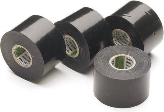 Isolatiekleefband PVC 50mm x 20m zwart