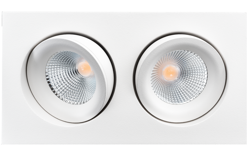 Junistar Lux Square 2X wit 2700K Fase afsnijding