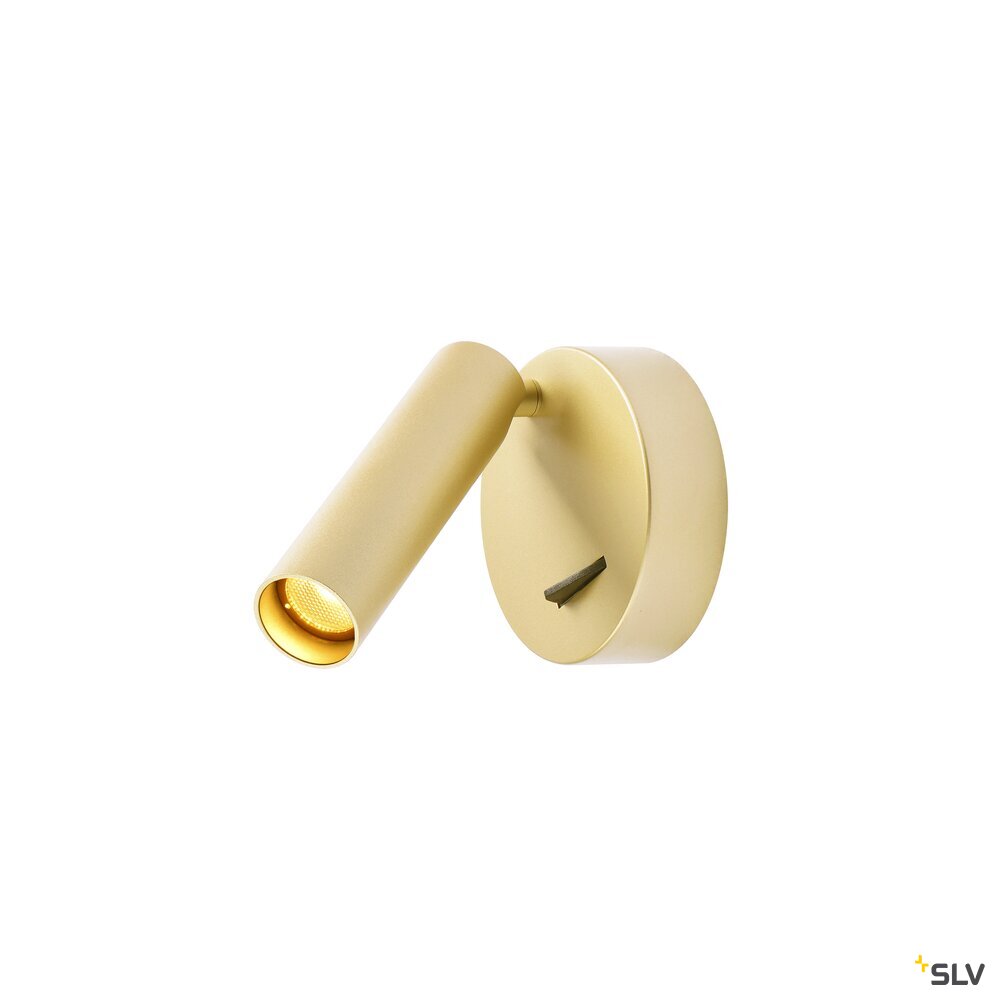 KARPO 30 CW, LED indoor wandarmatuur, single, soft gold, 3000K, 6W