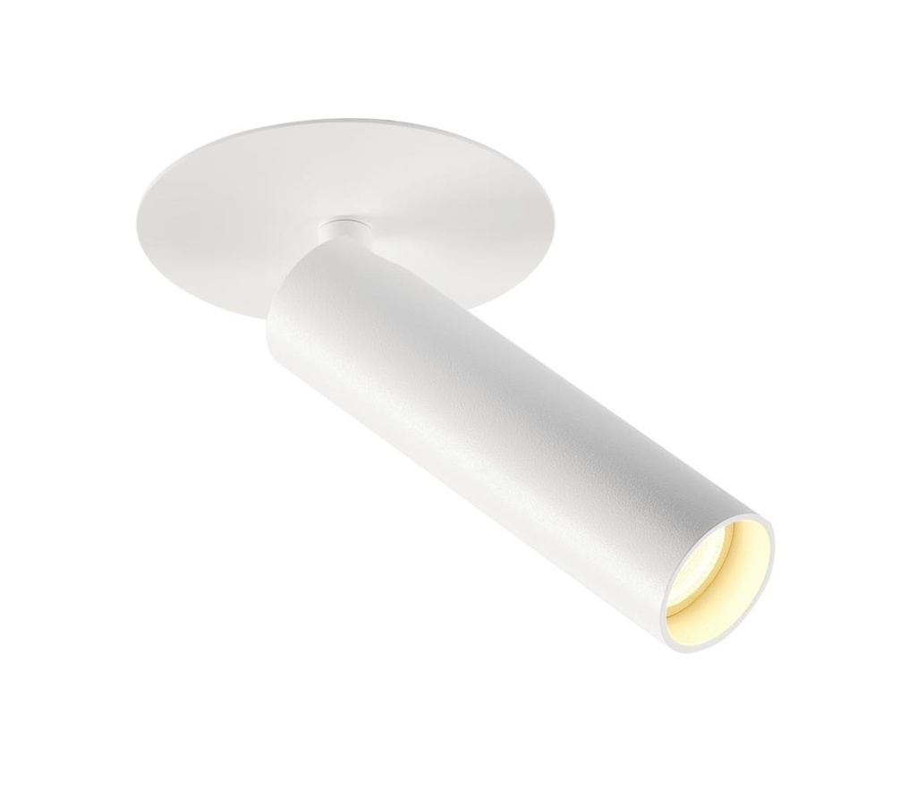 KARPO, inbouwarmatuur, eenvlammig, LED, 3000K, wit, vlakke rozet, 7,5W