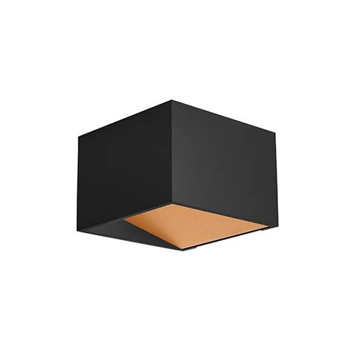 KAVA 5W 500Lm 3000K DIM Mat zwart - Goud