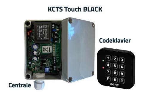 [FAC-12204730059] KCTS TOUCH BLACK 1 RELAIS CODEKLAVIER FAAC