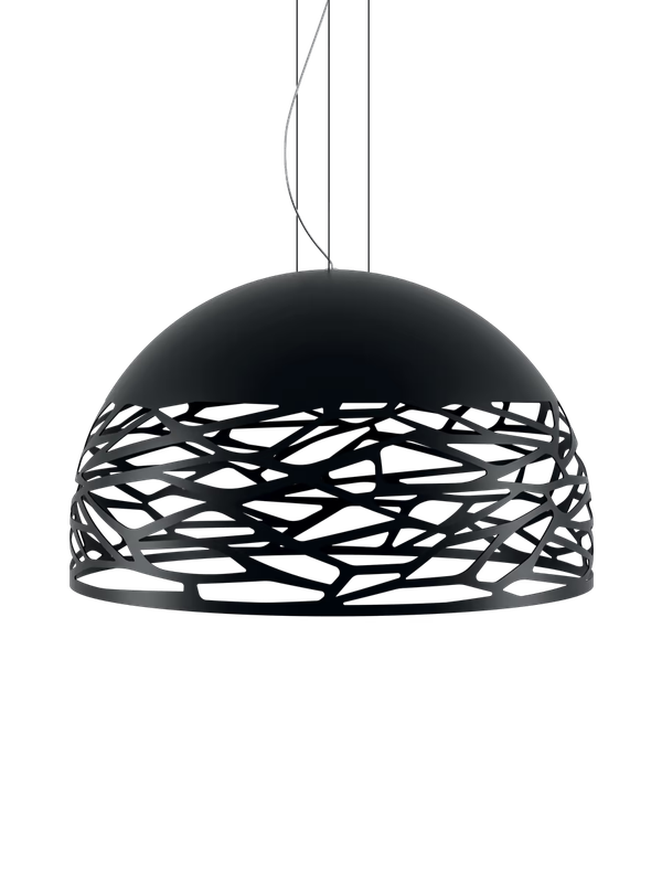 [LOD-14128 2000] KELLY SUSPENSION LARGE DOME ø 80CM MATT BLACK CE