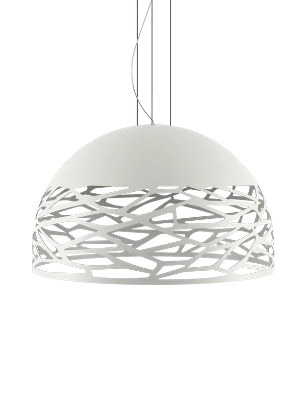 [LOD-14128 1000] KELLY SUSPENSION LARGE DOME ø 80CM MATT WHITE CE