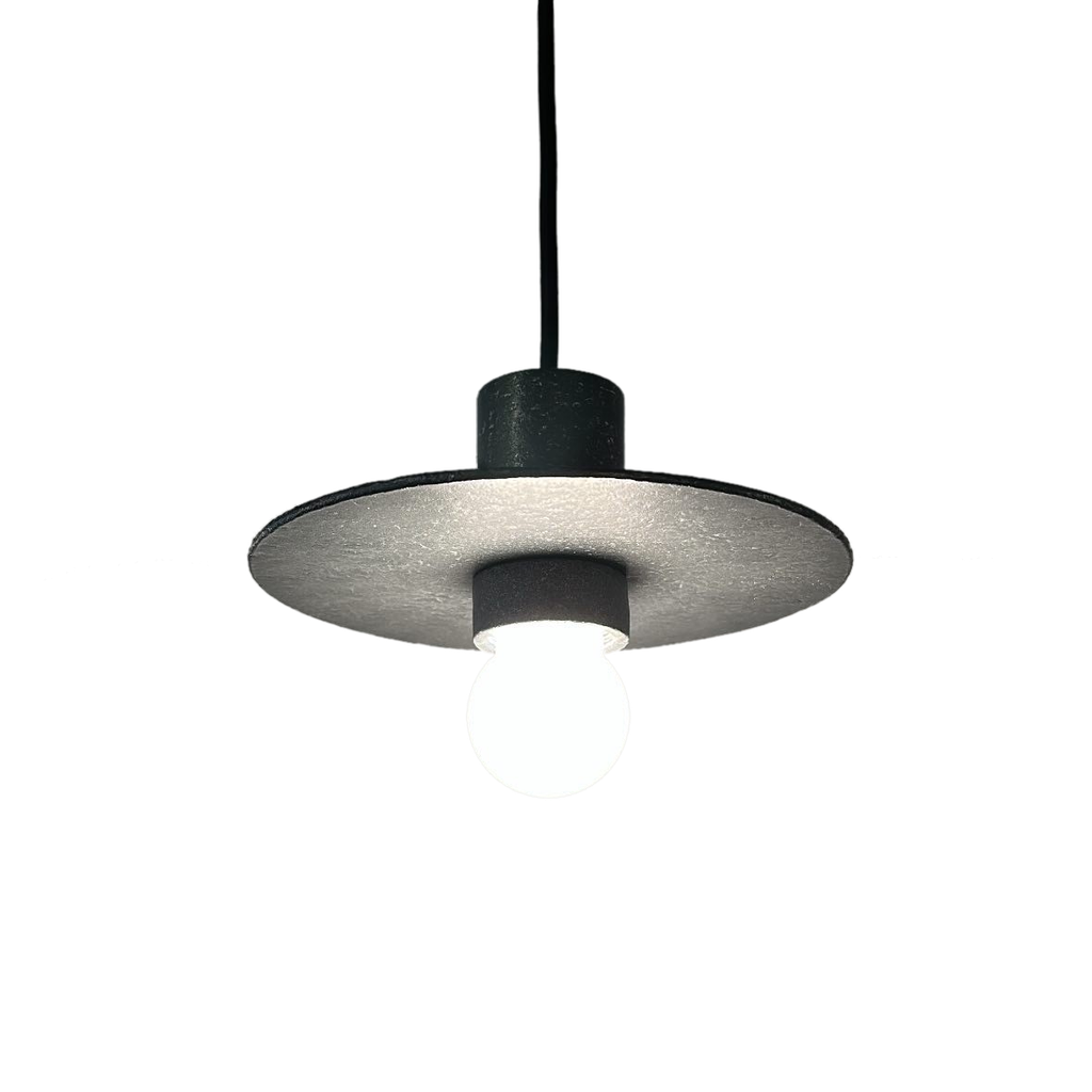 [KAZ-KAS19RMG50M] KIBO Pendel Ruw Metaal + LED lamp G50 Mat Wit - Dim to Warm