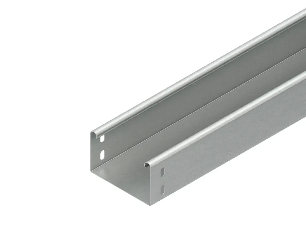 Kabelgoot + U-koppeling, niet-geperf. L=3m, D=1mm, sendz.