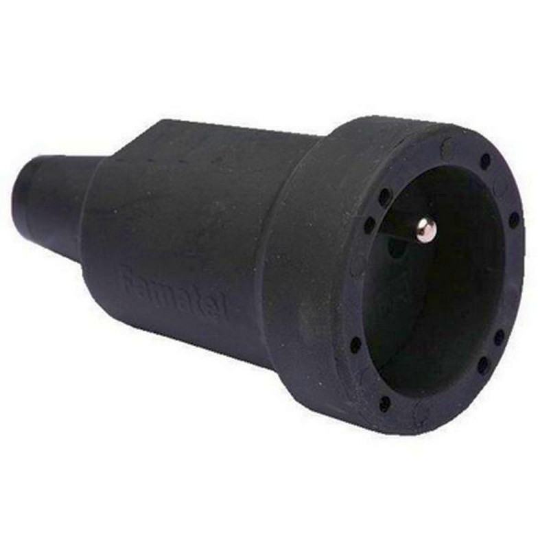 [VDE-2107-BE] Koppelstekker Rubber met kinderbeveiliging 110/16A 250V IP20