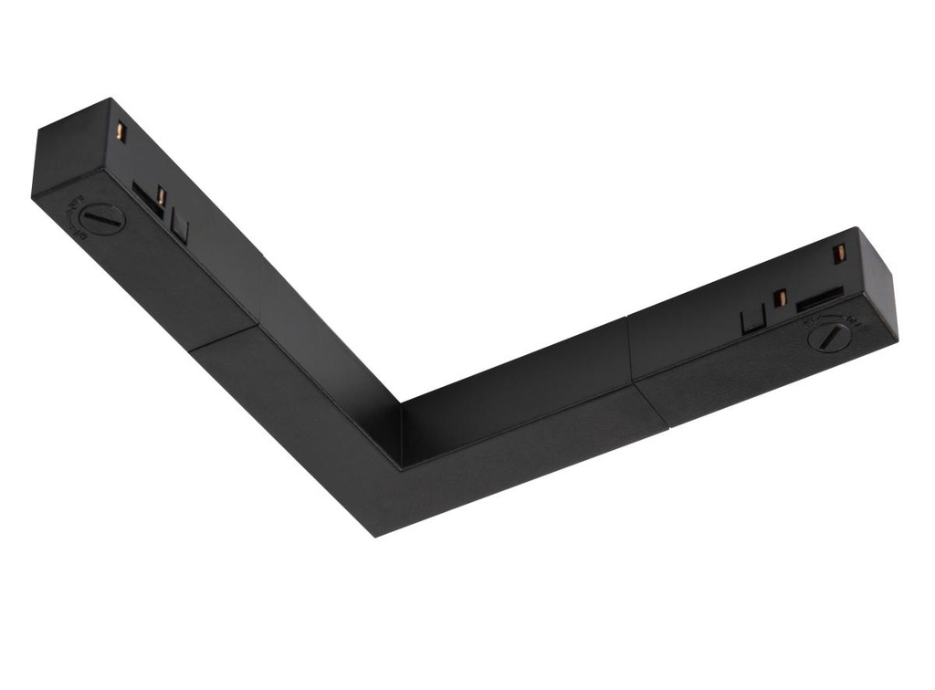 L-aansluiting elektrisch, 48V TRACK, zwart, DALI