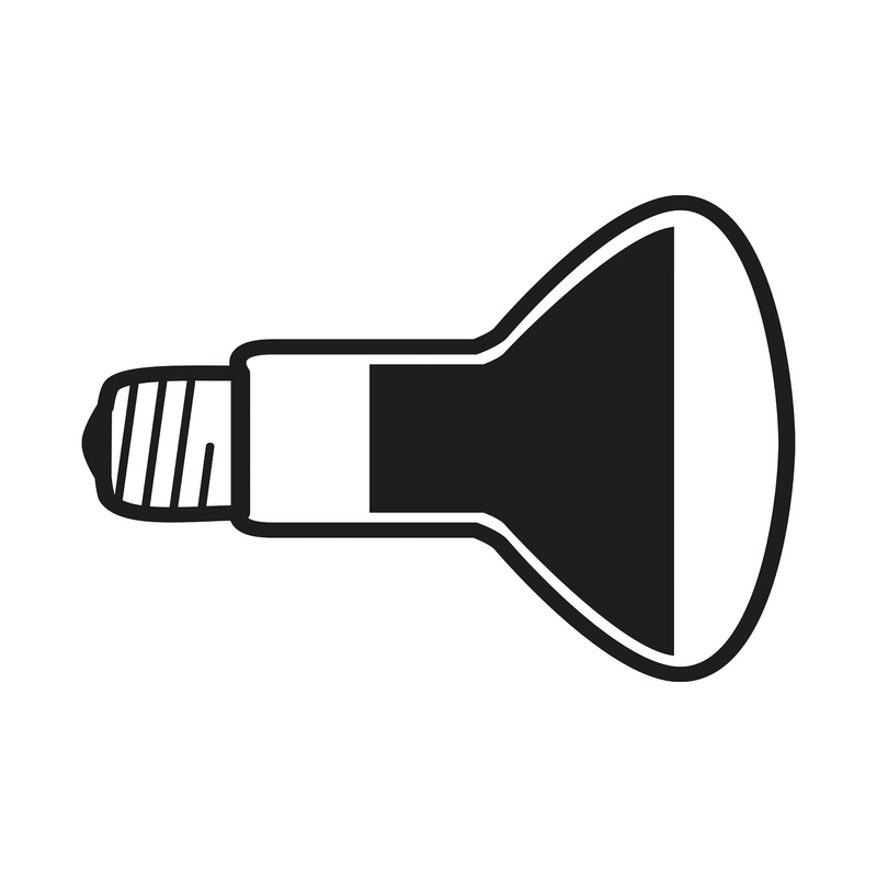 LAMP.LED E27 12W 220-240V 27K R125 WB