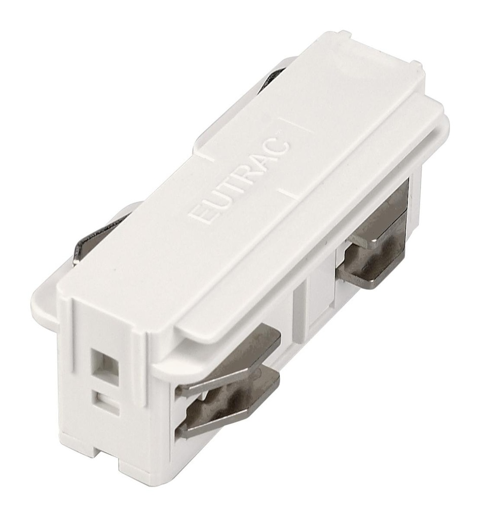 LANGSVERBINDER, voor EUTRAC 3-fase 230V opbouwrail, elektrisch, wit