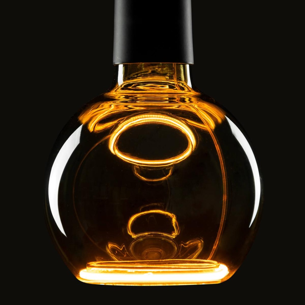 LED Floating Globe 125, ledarmatuur, smokey black, E27, PHASE, 6W, 1900K