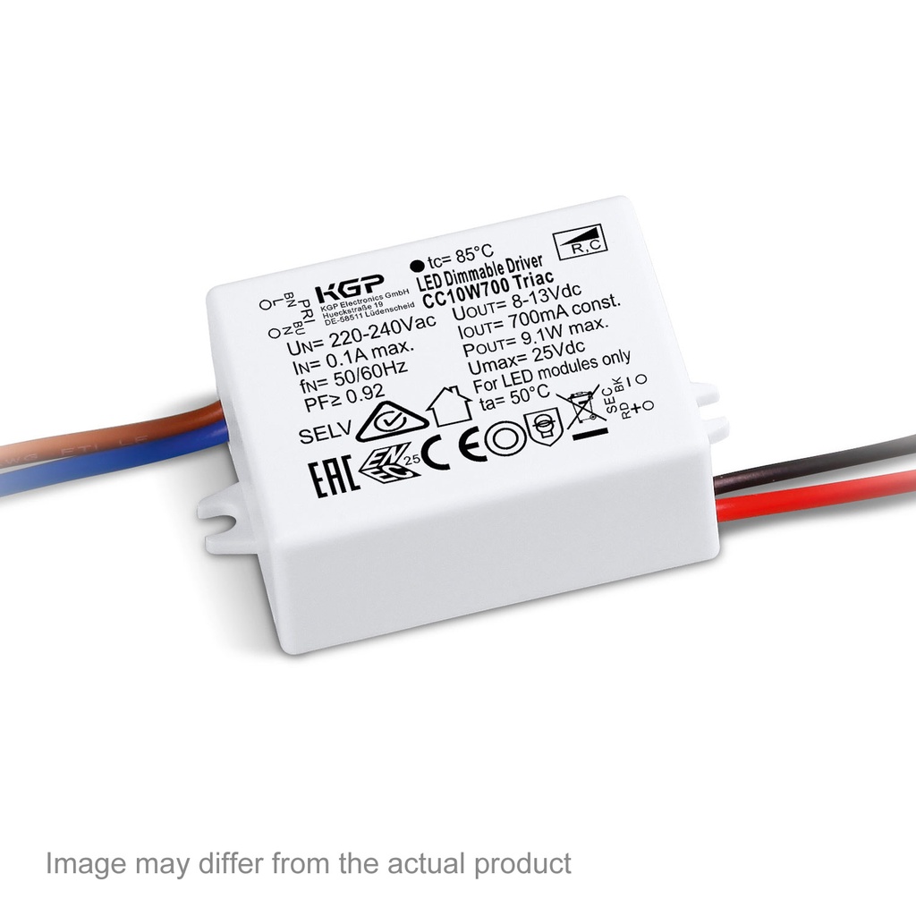 [DEL-21012 0318] LED POWER SUPPLY 500mA / 10W DIM8
