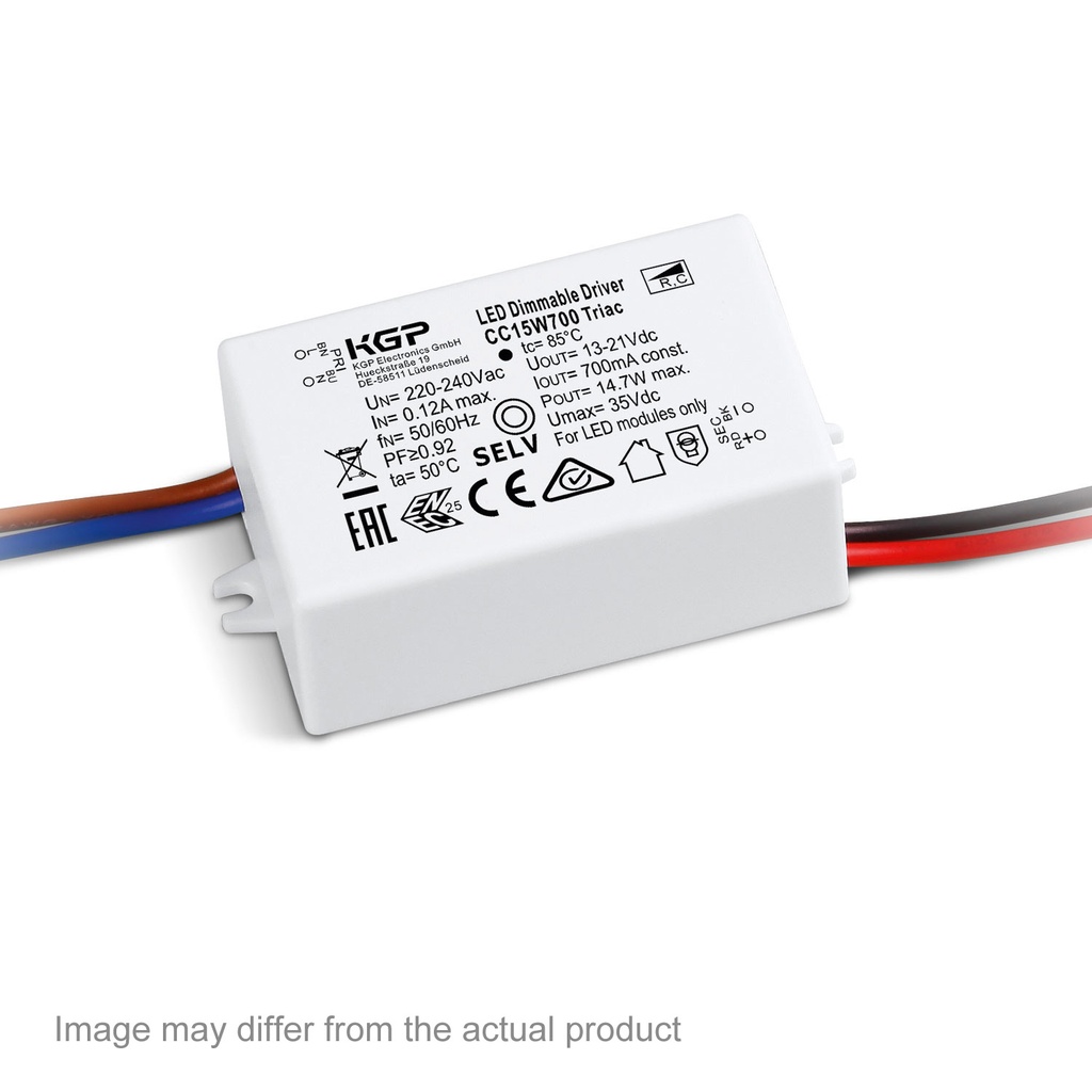 [DEL-21012 0328] LED POWER SUPPLY 700mA / 15W DIM8